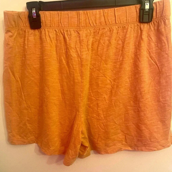 Garnet Hill pajama lounge shorts peach M EUC - Picture 1 of 3